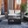 Vellor 4 Piece Living Set In Black and Beige
