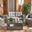 Vellor 4 Piece Living Set in Grey