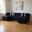 Velvet U Shaped Three Piece Sofa and Chaise Sectional with Toss Pillows In Black