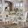 Vendome Round Dining Room Set (Antique Pearl)