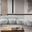 Venti Boucle Fabric Living Room Set In Grey