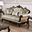 Veracruz Loveseat In Dark Cherry and Beige
