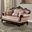 Veracruz Loveseat In Dark Cherry and Light Brown
