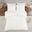Veronica 3 Piece Tufted Cotton Chenille Floral Duvet Full/Queen Cover Set In Off-White