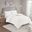 Veronica 3 Piece Tufted Cotton Chenille Floral Full/Queen Comforter Set In Off-White