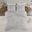 Veronica Cotton Tufted 3 Piece Full Duvet Cover Set In Grey And White