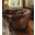 Versailles Crescent Sofa (Brown Velvet)