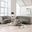 Versoix Living Room Set In Charcoal Gray