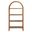 Vexley 60 Inch Arched Bookshelf In Walnut