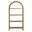Vexley 72 Inch Large Arched Bookshelf In Walnut