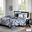 Vienna Cotton Printed 6 Piece Queen Coverlet Set In Indigo