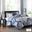 Vienna Cotton Printed 7 Piece Queen Comforter Set In Indigo