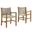 Vienna Outdoor Patio Teak and Rope Dining Armchairs Set of 2 In Natural