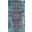 Vintage Kashan 2' x 4' Area Rug In Blue and Multicolor