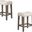 Vitaliya 24 Inch Wood Counter Stool Set of 2 In Natural Oak