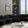 Vivacious Velvet 3-Piece Sectional In Black