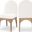 Waldorf Boucle Fabric Dining Chair In Cream