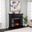 Wansford Contemporary Electric Fireplace With Touch Screen Control Panel In Black