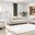 Watton Living Room Set In Light Gray