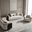 West Kensington Living Room Set In Buff and Medium Espresso