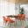 Westmont and Azalea Orange and Walnut 5-Piece Dining Set