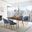 Westmont and Juno Blue and Walnut 5-Piece Dining Set
