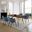 Westmont and Renzo Blue and Walnut 5-Piece Dining Set