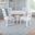 Westport Round-to-Oval Pedestal Dining Room Set In White