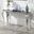 Wetzikon Sofa Table In Black and Silver