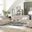 Whitman Powered By Freemotion Power Reclining Sofa Loveseat and Recliner In Beige