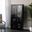Window Pane Media Cabinet In Black