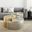 Ying Yang Occasional Table Set In Gold and Silver