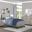 Zephyr Light Gray And Black Youth Panel Bedroom Set