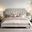 Zest Upholstered Bedroom Set with Welt In Beige