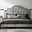 Zest Upholstered Bedroom Set With Welt In Light Grey