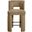 Zuno Velvet Performance Fabric Upholstered Counter Stool Set of 2 In Beige