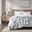 Zuri Polyester Marble Faux Fur Heated Throw In Grey/Blue