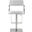 Zuri White Adjustable Barstool