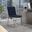 Zylar Series Office Guest Chair In Dark Blue Fabric