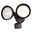 11.75 Inch 2 Light Outdoor Motion Sensor Security Flood Light 240 Degrees In Bronze