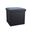12 Inch Boucle Cube Storage Ottoman In Black