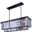 Sydney 40" Matte Black 12 Light Chandelier With Silver Shade Royal Cut Crystal Trim