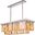 Sydney 40" Polished nickel 12 Light Chandelier With Golden Teak Royal Cut Crystal Trim