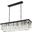 Sydney 50" Matte Black 12 Light Chandelier With Clear Royal Cut Crystal Trim