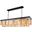Sydney 60" Matte Black 12 Light Chandelier With Golden Teak Royal Cut Crystal Trim