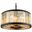 Chelsea 28" Matte Black 8 Light Chandelier With Golden Teak Royal Cut Crystal Trim