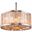 Chelsea 28" Polished nickel 8 Light Chandelier With Golden Teak Royal Cut Crystal Trim