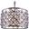 Madison 20" Polished nickel 6 Light Pendant Royal Cut Crystal Trim