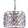 Madison 20" Polished nickel 6 Light Pendant With Clear Royal Cut Crystal Trim