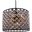 Madison 27.5" Matte Black 8 Light Chandelier With Golden Teak Royal Cut Crystal Trim